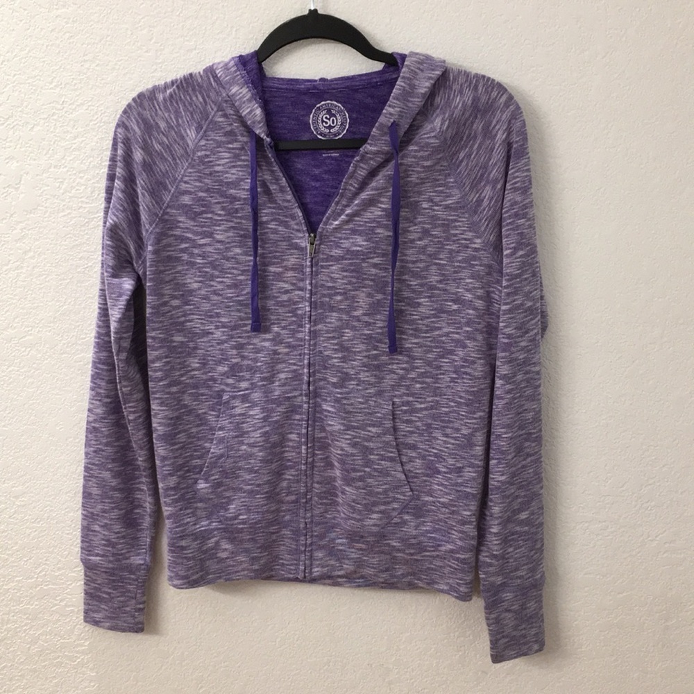 SO zip up hoodie size medium